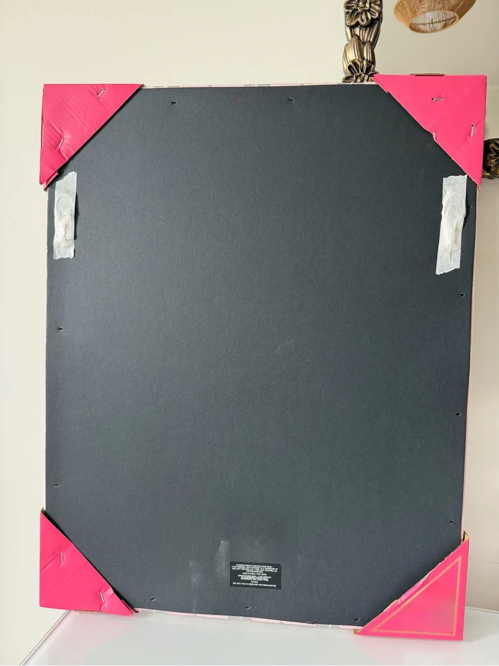 Juicy Couture Pink silver Cherry heart bow velvet framed wall Mirror